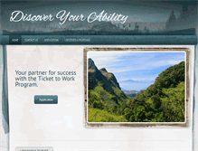 Tablet Screenshot of discoveryourability.com
